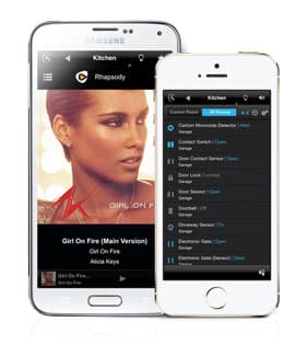 smart phone with multi room music control